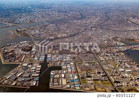 空撮 舞浜 浦安 ディズニーランド ディズニーシー 葛西 行徳 八幡 60351127