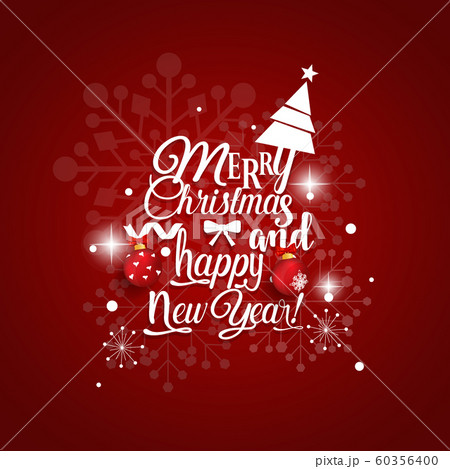 Christmas Greeting Card. Merry Christmas and Happy New Year lettering Christmas Greeting Card. Merry Christmas and Happy New Year lettering 60356400
