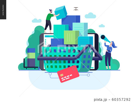 Business series - cart web template 60357292