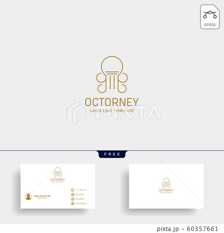 elegant attorney logo line design template vector elegant attorney logo line design template vector 60357661