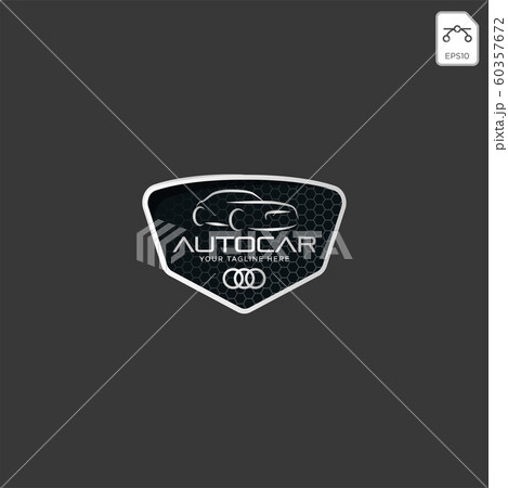 Car Logo In Simple Line Graphic Design Templateのイラスト素材