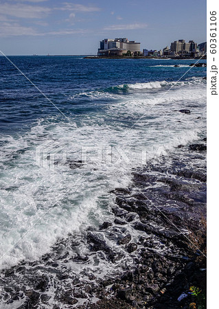 Beautiful sea and cliff in Jeju Island Beautiful sea and cliff in Jeju Island 60361106