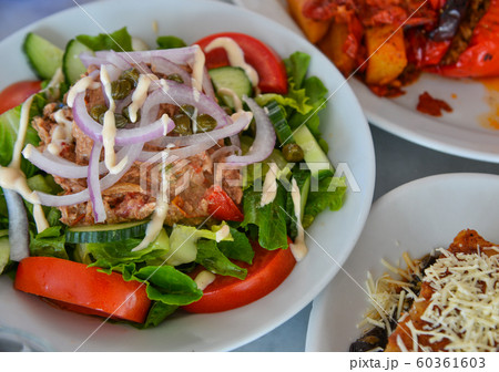 Greek salad at local restaurant Greek salad at local restaurant 60361603