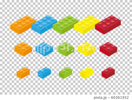 レゴブロック セットのイラスト素材