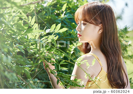 女性　ビューティー　自然 60362024