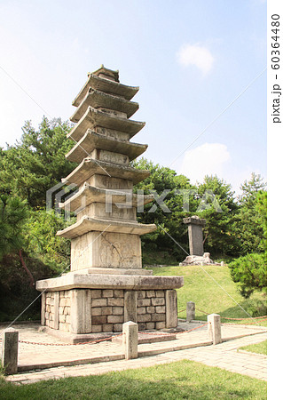 Ancient stone buddhist pagoda in ornamental 60364480