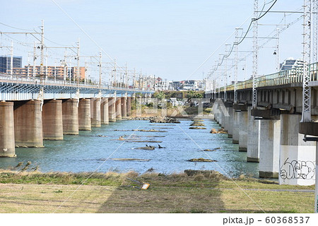 馬入川橋梁（相模川橋梁）東海道線 60368537