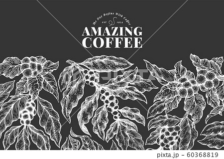 Coffee vector design template. Vintage coffee 60368819