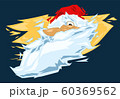 Colorful illustration of smiling santa Claus face 60369562