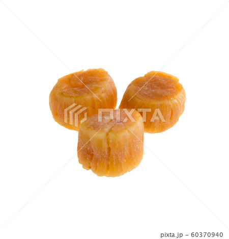 dried scallop or chinese dry scallop on white 60370940