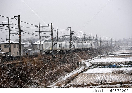 京都　雪のはしだて列車　亀岡 60372005