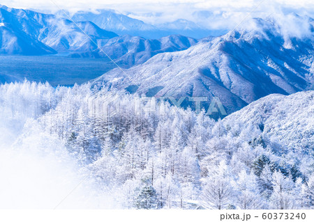 《山梨県》霧氷の森・三つ峠 《山梨県》霧氷の森・三つ峠 60373240