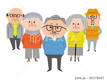 高齢者　複数 60378067