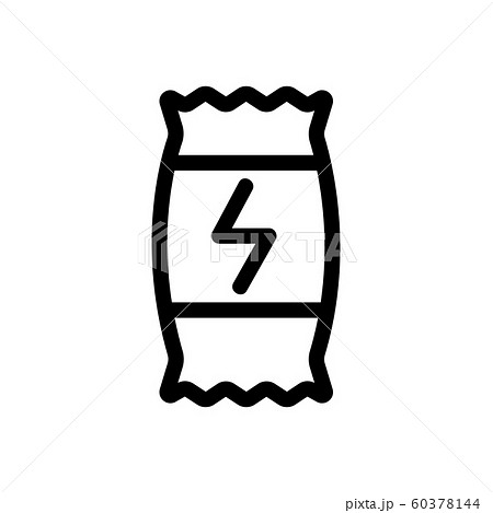 Energy bar icon vector. Isolated contour symbol illustration 60378144