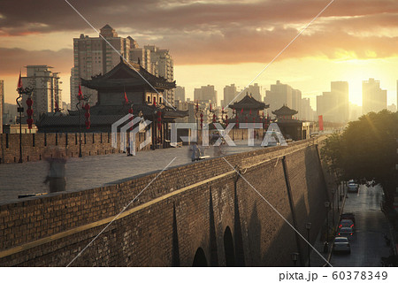 Xian city wall. Xian city wall. 60378349