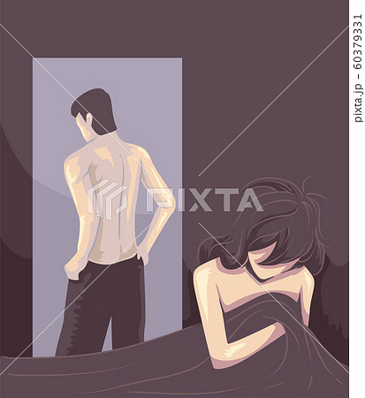 Girl Domestic Abuse Sexual Illustration 60379331