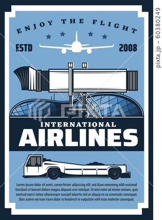 Boarding pass, plane gangway and wheel, airlines 60380249