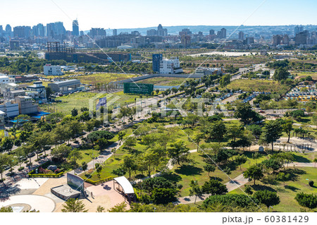 台中　スカイライン　台湾　台中中央公園 60381429