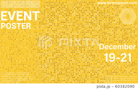 Event poster. Golden elements. Vectorのイラスト素材 [60382090] - PIXTA
