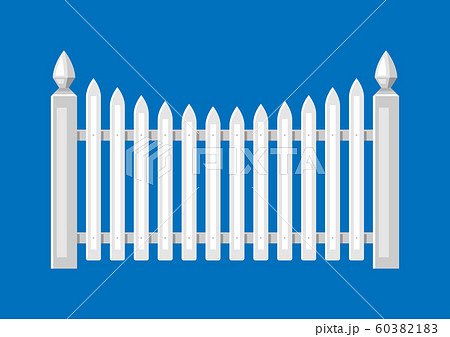 Illustration of white wooden fence. Illustration of white wooden fence. 60382183