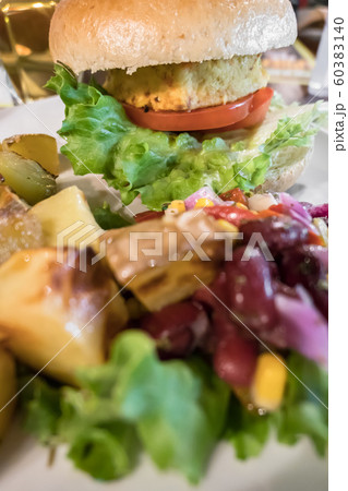 Vegan burger Vegan burger 60383140