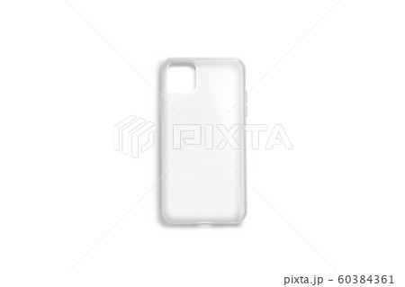 Blank transparent phone case mock up, top view 60384361