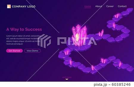 Way to success, game isometric concept Way to success, game isometric concept 60385246