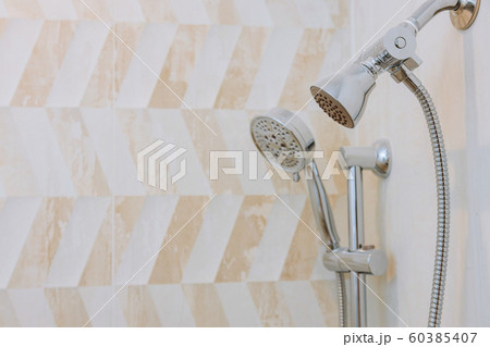 Detailed of a shower head with shower spray the Detailed of a shower head with shower spray the 60385407