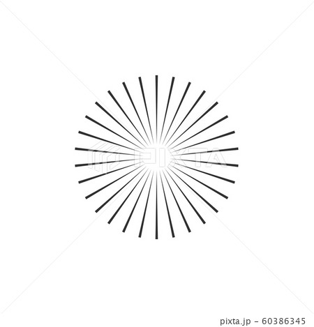 concentric beam rays, geometric circle element. Stock Vector illustration isolated on white background. concentric beam rays, geometric circle element. Stock Vector illustration isolated on white background. 60386345