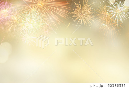 Fireworks and bokeh lights concept Fireworks and bokeh lights concept 60386535