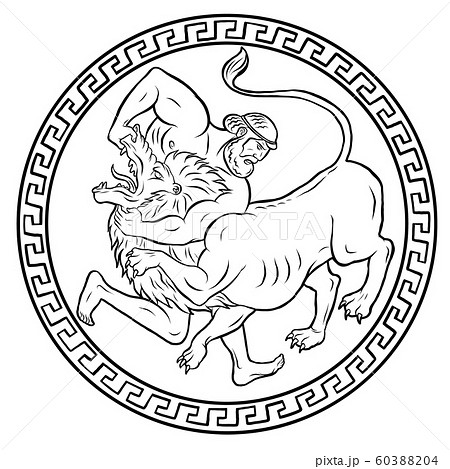 Nemean lion. 12 Labours of Hercules Heracles - Stock Illustration  [60388204] - PIXTA