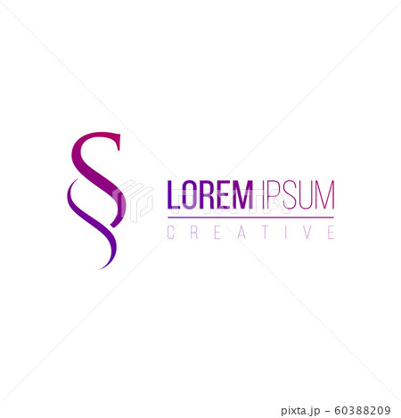 SS Modern Letter Logo Design, business corporate identity concept. Stock Vector illustration isolated on white background. 60388209