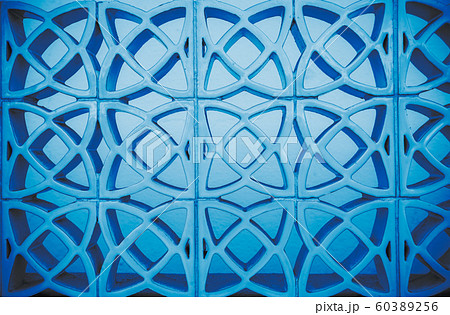 Geometrical symmetrical abstract ornament round 60389256