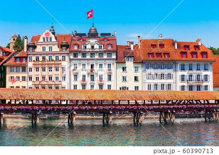 Kapellbrucke Bridge, Wasserturm Tower, Lucerne Kapellbrucke Bridge, Wasserturm Tower, Lucerne 60390713