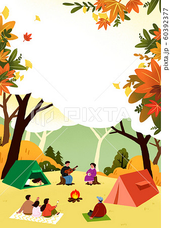 Autumn Activity, people spend time outdoors fall season illustration 007 60392377