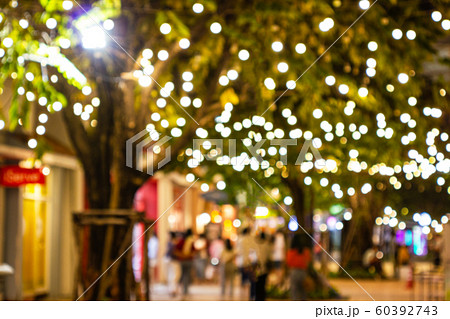 Blur - bokeh - Decorative outdoor string lights Blur - bokeh - Decorative outdoor string lights 60392743