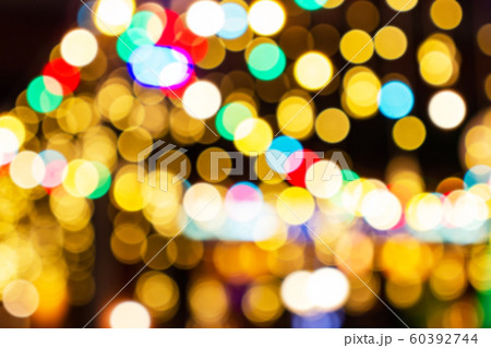 Blurred image Decorative outdoor string lights Blurred image Decorative outdoor string lights 60392744
