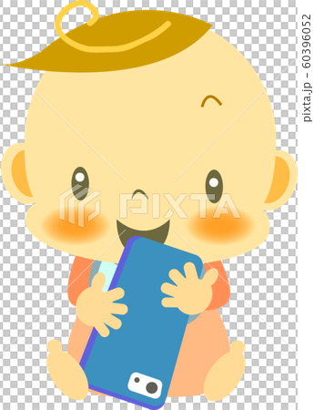 スマホ　赤ちゃん　食べる 60396052