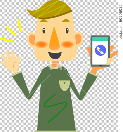 Male smartphone call Male smartphone call 60396053