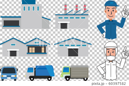 工場 作業 従業員のイラスト素材