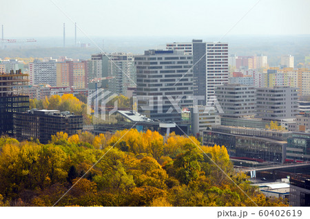 European city Bratislava with view of blocks of flats, Slovakia 60402619