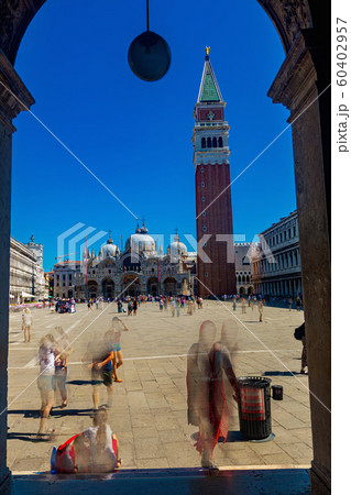 Piazza San Marco with bell tower of St Mark's in Venice Piazza San Marco with bell tower of St Mark's in Venice 60402957