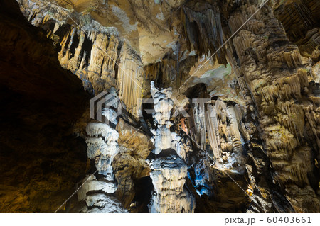 Panoramic view of chamber in Grotte des Demoiselles Panoramic view of chamber in Grotte des Demoiselles 60403661