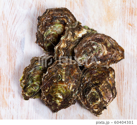 Raw closed Pacific oysters Raw closed Pacific oysters 60404301