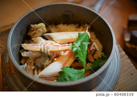 蟹釜飯 蟹 釜飯 素材 背景 蟹釜飯 蟹 釜飯 素材 背景 60406339