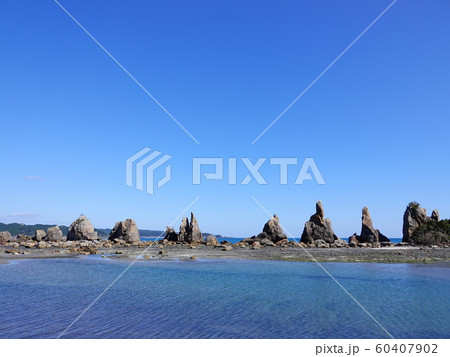 橋杭岩の景観 2 和歌山県串本町 橋杭岩の景観 2 和歌山県串本町 60407902