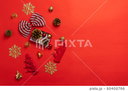 Merry Christmas,Red christmas decorations And the 60408766