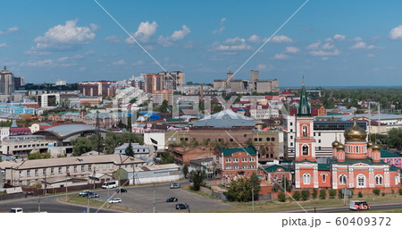 Timelapse of the city Barnaul view of the city and 60409372