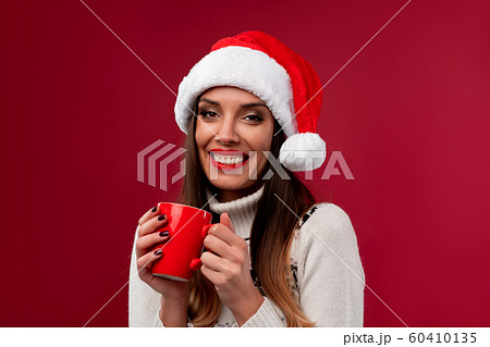 Close up portrait beautifiul caucasian woman in Close up portrait beautifiul caucasian woman in 60410135