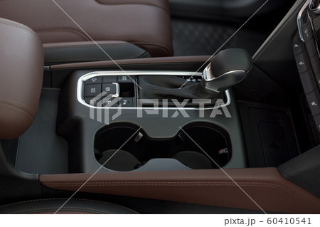Interior of modern car with automatic transmission 60410541